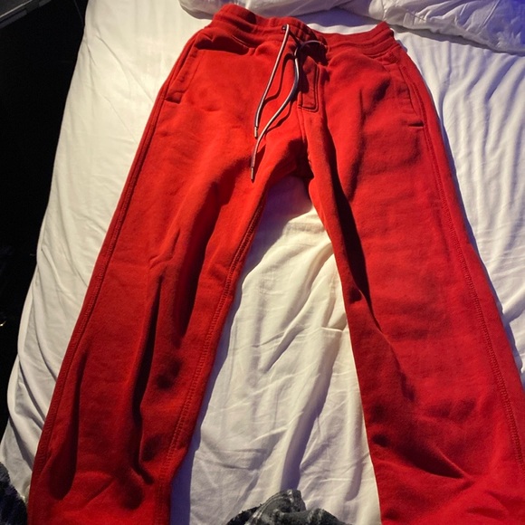 Red Sweatpants with Drawstring - Picture 1 of 5
